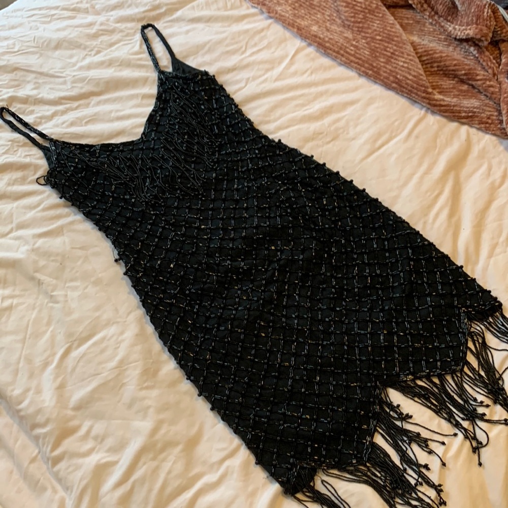 Vintage Beaded Homecoming / prom / cocktail dress